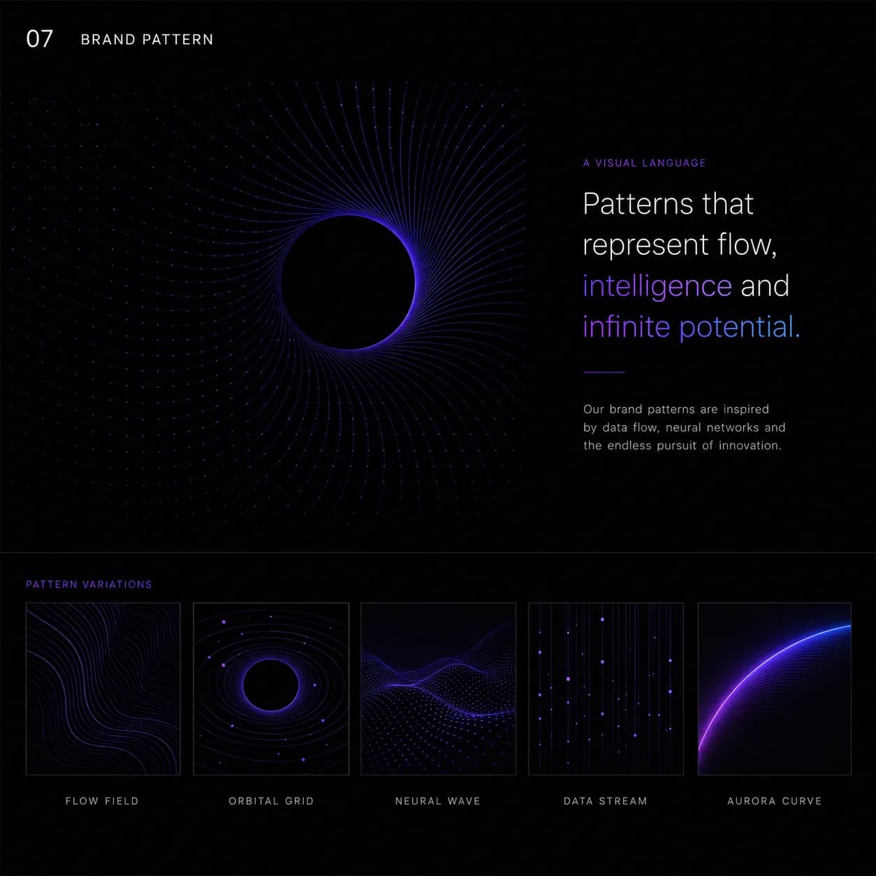 Aurora brand identity system: logo, palette and typography