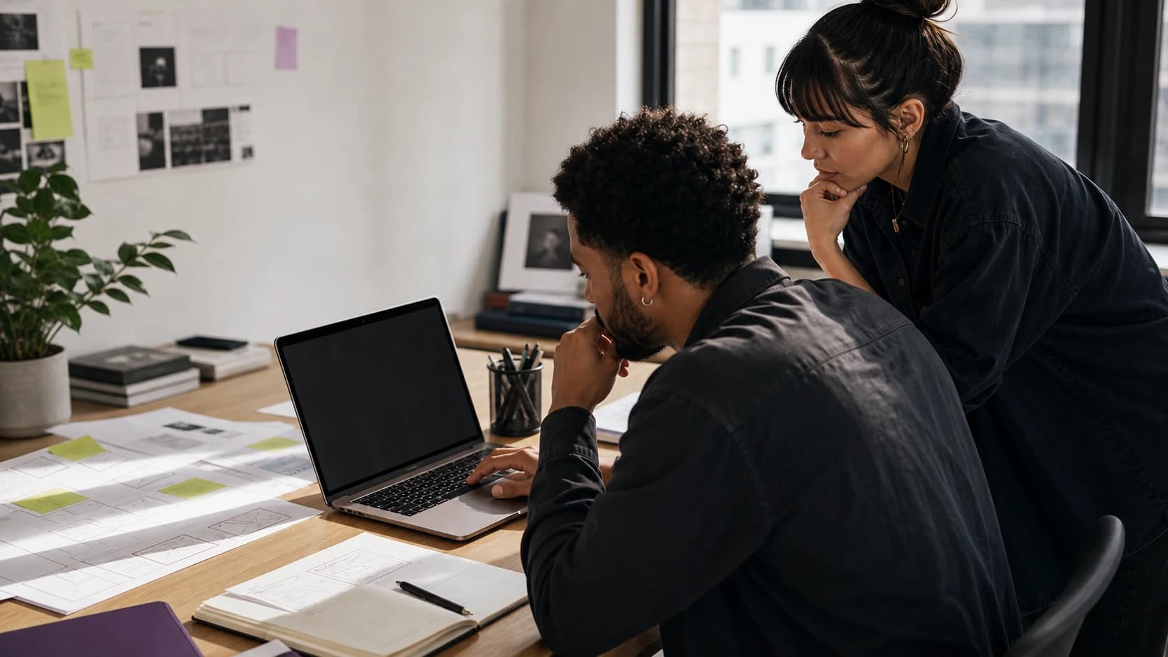A post-production editor shaping a campaign film