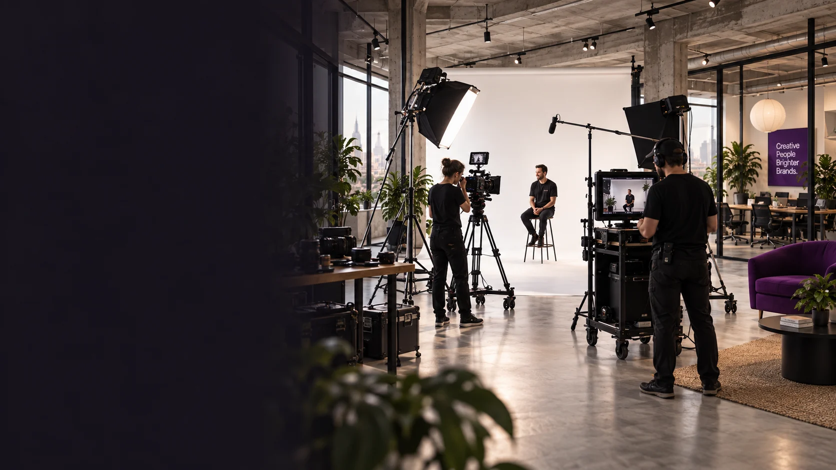 Clapperboard ready for a brand video production.